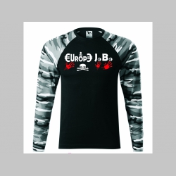 Európe JeBe pánske tričko (nie mikina!!) s dlhými rukávmi vo farbe " metro " čiernobiely maskáč gramáž 160 g/m2 materiál 100%bavlna